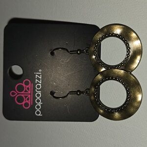 Paparazzi Gold Fish Hook Earrings